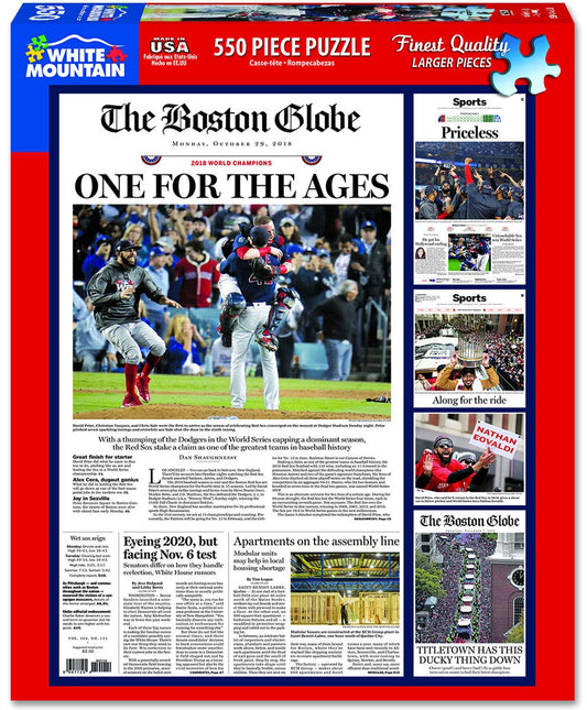 MLB Boston Red Sox 2018 Champions Jigsaw Puzzle (550 Pieces) White Mountain NEW