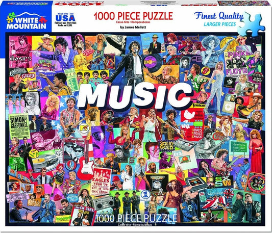 Music - Puzzle (1000 Pieces) White Mountain Puzzle Co. (NEW)
