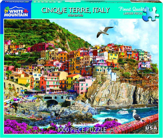 Cinque Terre, Italy - Puzzle (1000 Pieces) White Mountain Puzzle Co. (NEW)