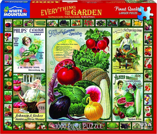 Everything for the Garden Puzzle (1000 Pieces) White Mountain Puzzle Co. (NEW)