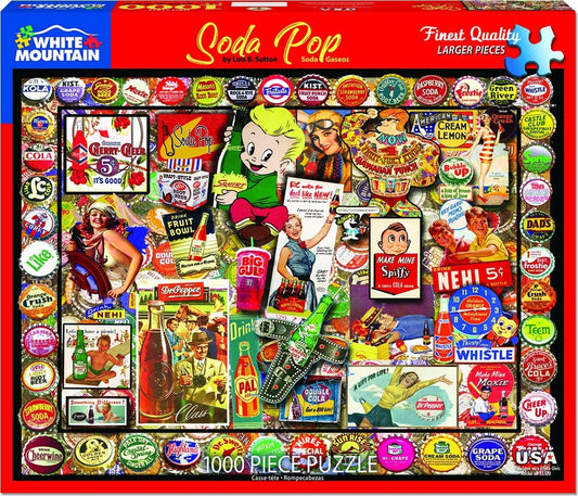 Soda Pop - Puzzle (1000 Pieces) White Mountain Puzzle Co. (NEW)
