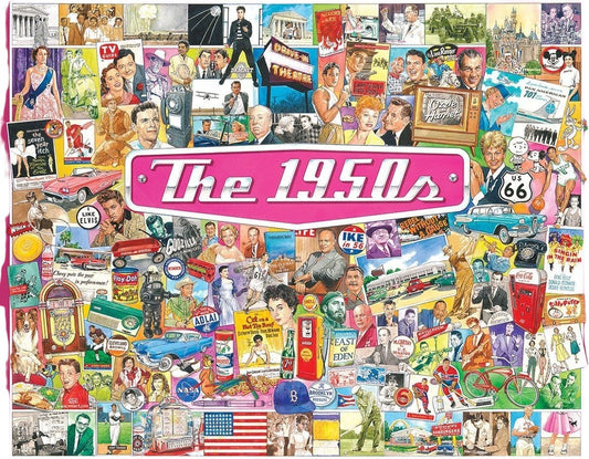 The 1950s Puzzle (1000 Pieces) White Mountain Puzzle Co. (NEW)