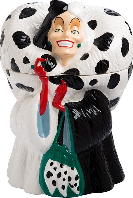 Disney 101 Dalmatians Cruella De Vil Sculpted Cookie Jar Collectible