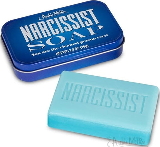 Narcissist Soap in Tin – Funny Novelty Gift by Archie McPhee AC-12727 New