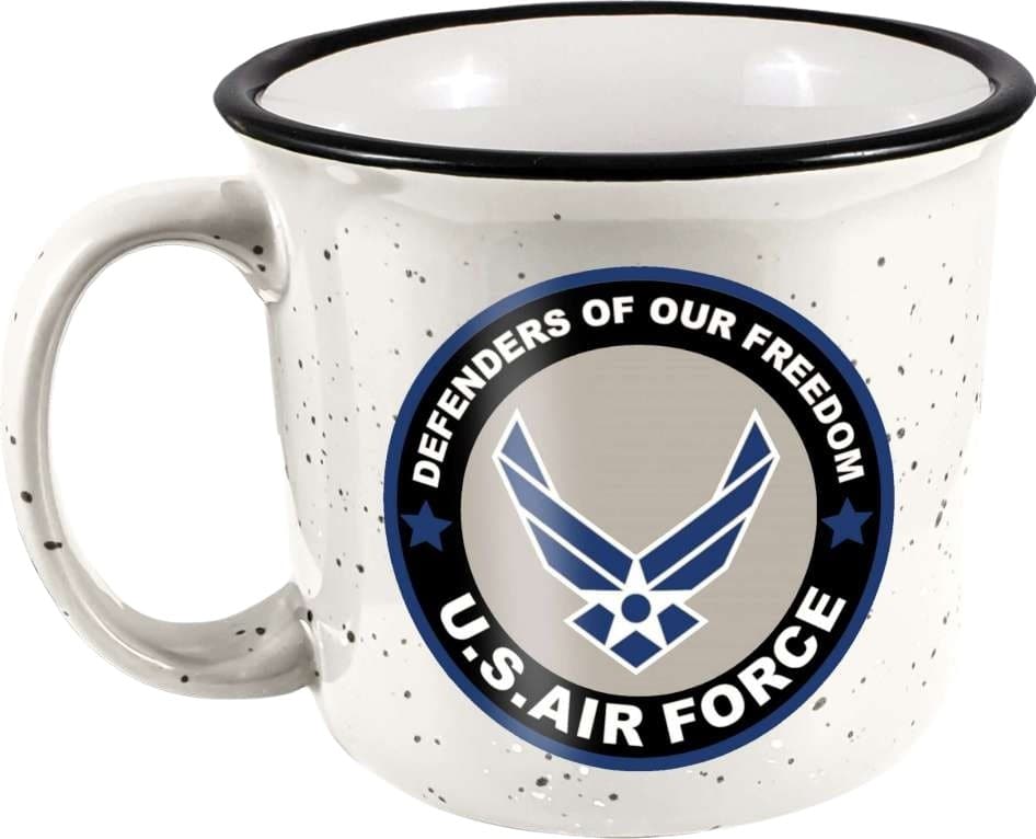 Air Force - Ceramic Camper 14 oz. Mug (White)