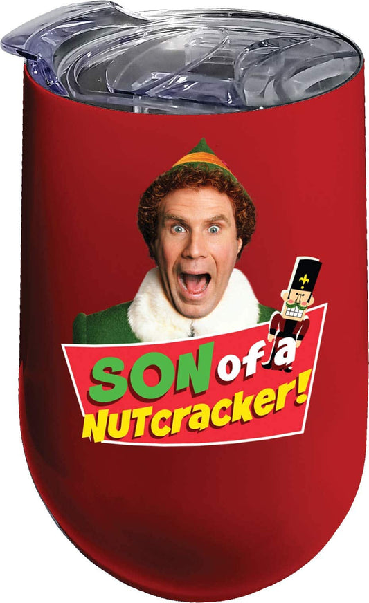 Elf - Stainless Steel 16 oz. Wine Tumbler Son Of A Nutcracker (Red) (NEW)