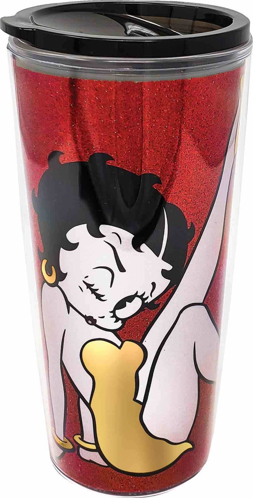 Betty Boop - Glitter Travel Mug