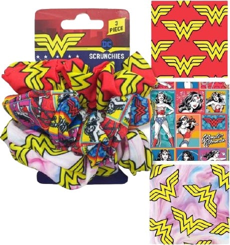 Wonder Woman - Hair Scrunchies (3-Pack)