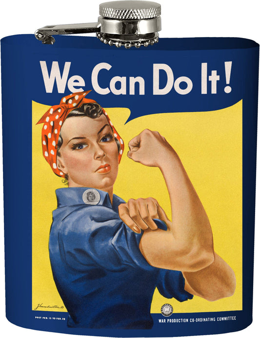 Rosie the Riveter - We Can Do It - 7 oz. Hip Flask