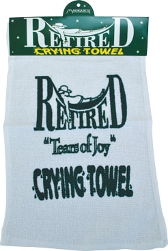 Over the Hill - Retirement Crying Towel