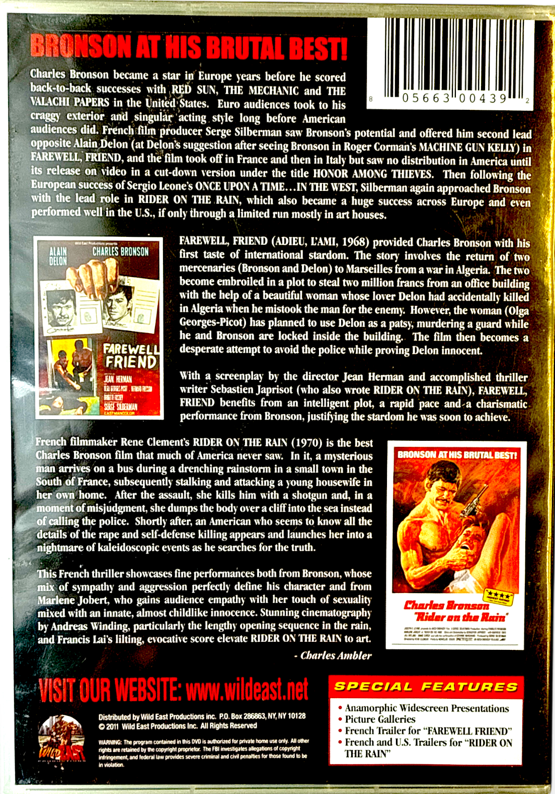 Rider on the Rain & Farewell Friend (DVD) EuroCrime Collection