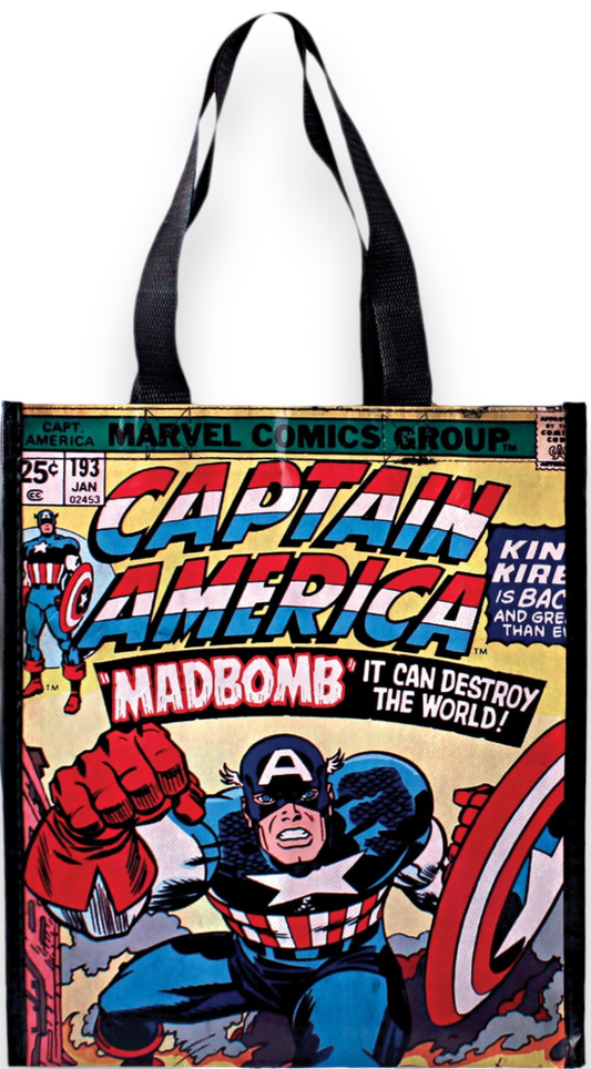 Marvel Comics - Captain America "Madbomb" Small Glossy Tote From Silver Buffalo