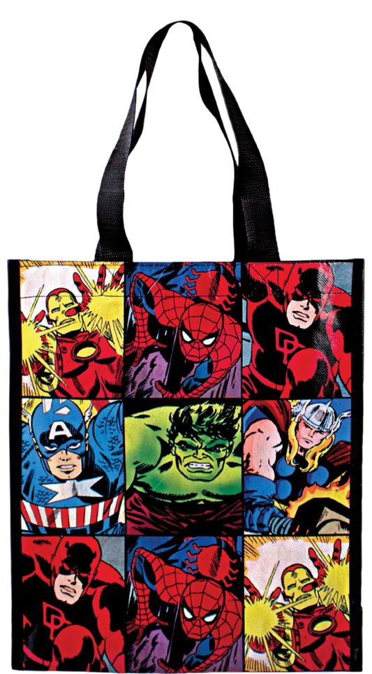 Marvel Comics - Marvel Grid Small Glossy Tote From Silver Buffalo