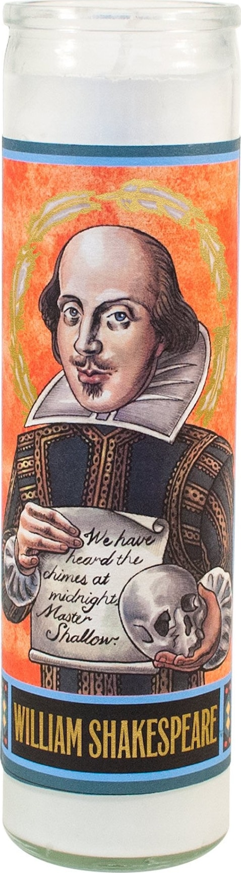 William Shakespeare Secular Saint Candle