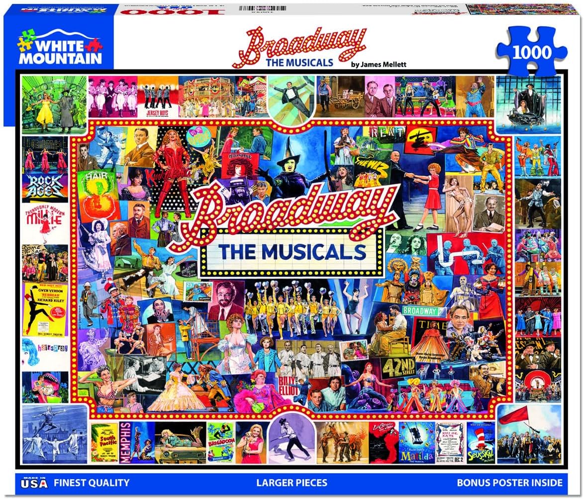 Broadway - 1000 Piece Jigsaw Puzzle - White Mountain Puzzles (NEW)
