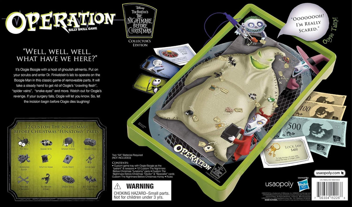 Operation: Disney Tim Burton's The Nightmare Before Christmas Board Game
