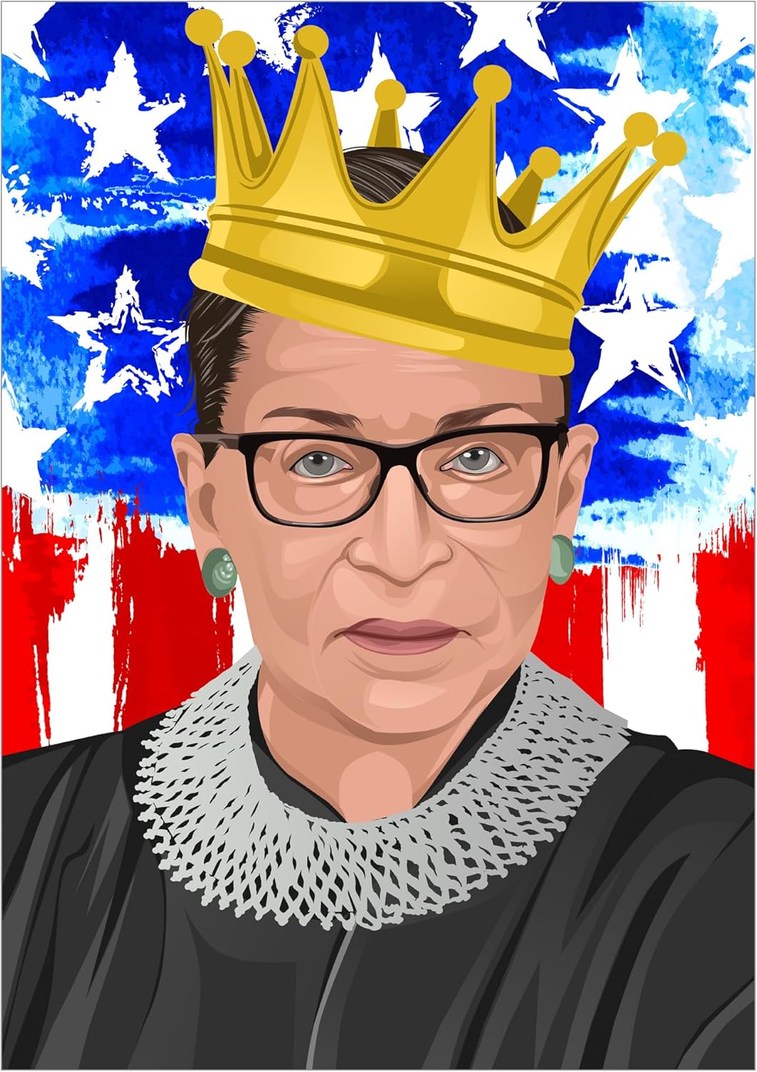 Ruth Bader Ginsburg Notorious RBG 1000pc Puzzle Modern Art Tribute New