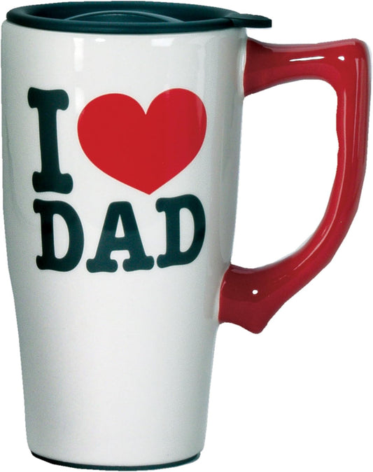 I Love Dad Ceramic Travel Mug (18 oz) Spoontiques