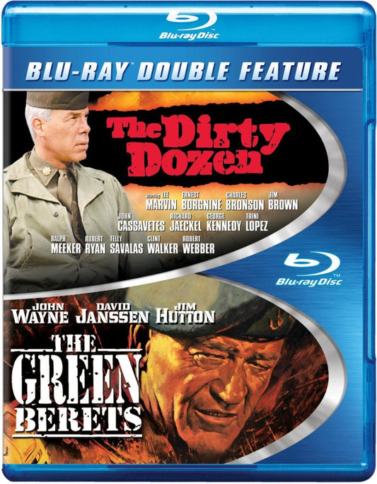 The Dirty Dozen / The Green Berets - Double Feature [Blu-ray] (New & Sealed)