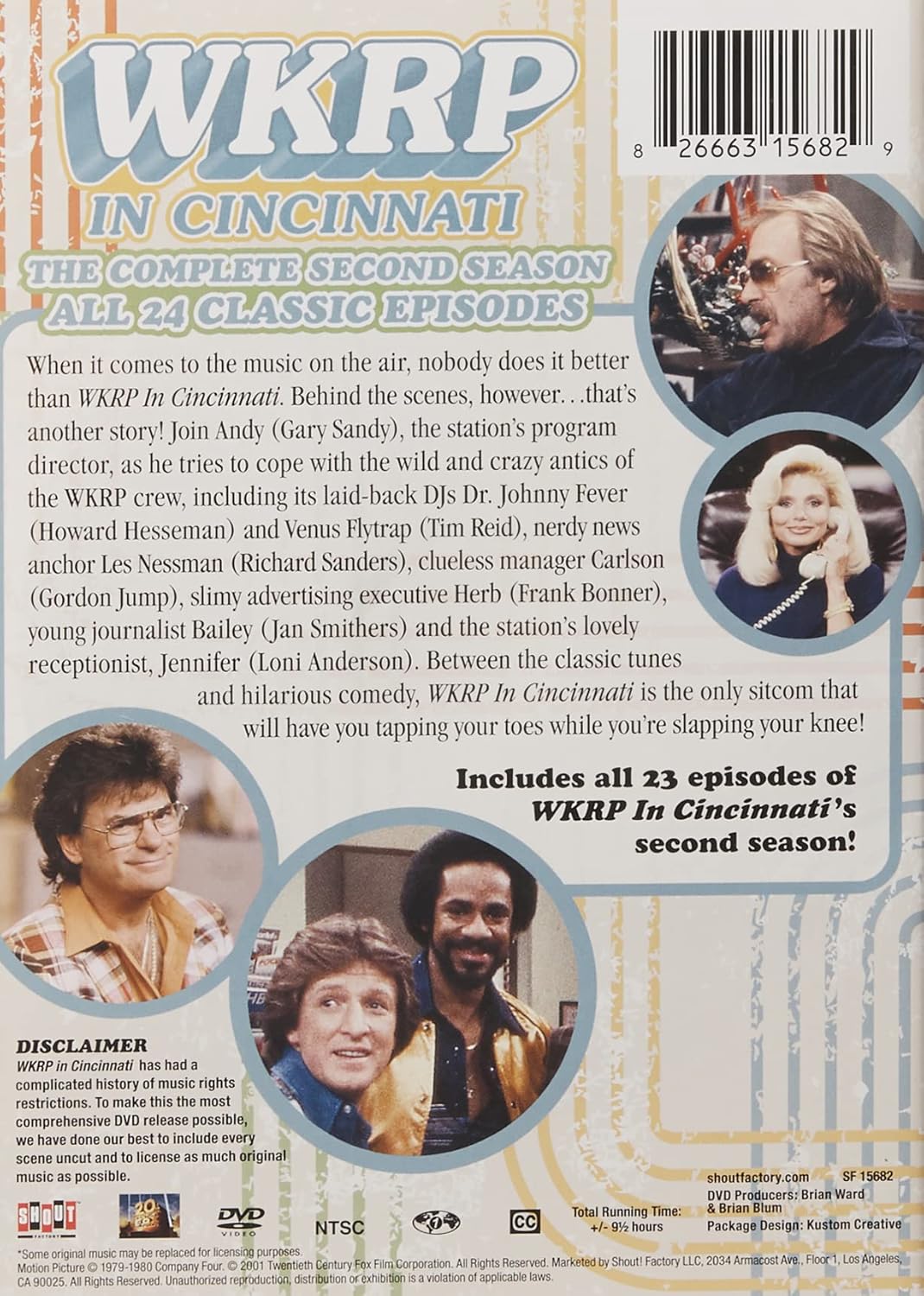 WKRP In Cincinnati Season 2 (DVD, 3-Disc Set) NEW SEALED