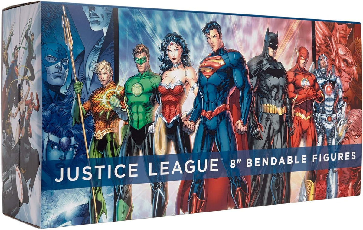 DC Comics Justice League 8" Bendable Figure Boxed Set NJ Croce DC3970 New Sealed
