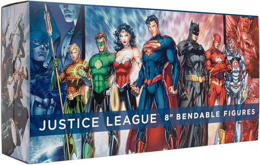 DC Comics Justice League 8" Bendable Figure Boxed Set NJ Croce DC3970 New Sealed