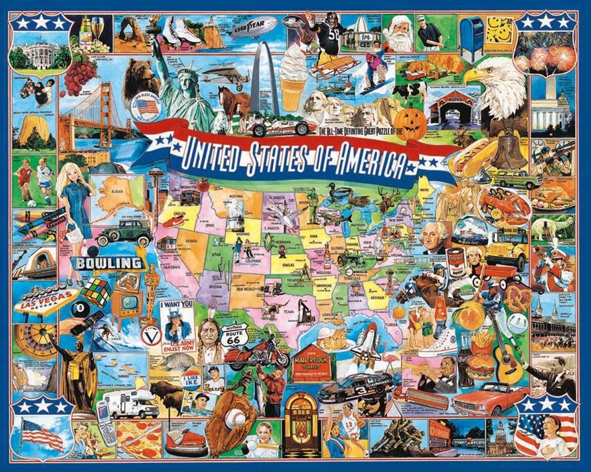 United States of America Puzzle (1000 Pieces)