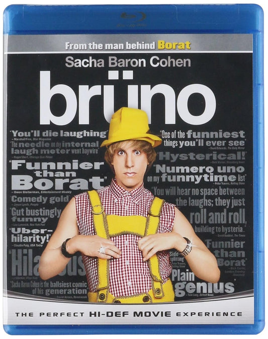 Brüno [Blu-ray] Movie - Sacha Baron Cohen New & Mint