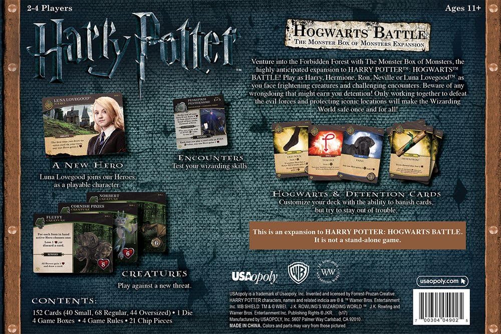 Harry Potter - Hogwart's Battle: Monster Box of Monsters - USAopoly (New)