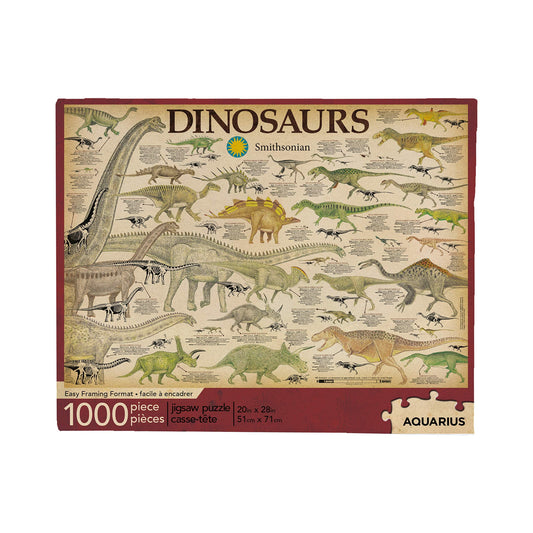 Smithsonian Dinosaurs 1000-Piece Jigsaw Puzzle Aquarius NEW