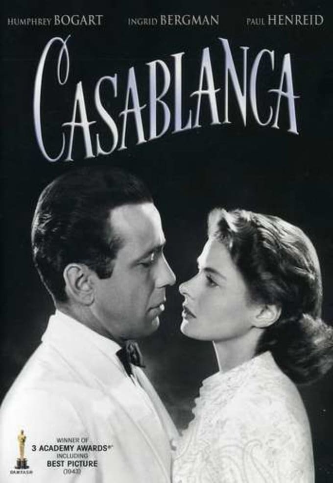 Casablanca - Iconic Classic Hollywood Film 3 Academy Award Winner