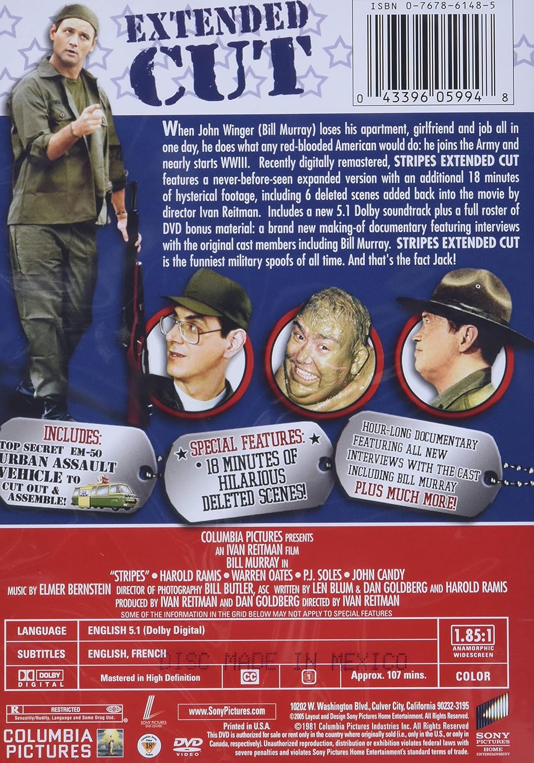 Stripes - (Extended Cut) [DVD]18 Extra Minutes Of Viewing (New & Mint)