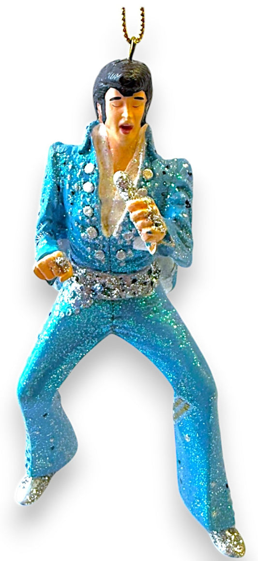 Elvis Presley Ornament - Jumpsuit Style (Blue Jumpsuit) Kurt S. Adler (New)