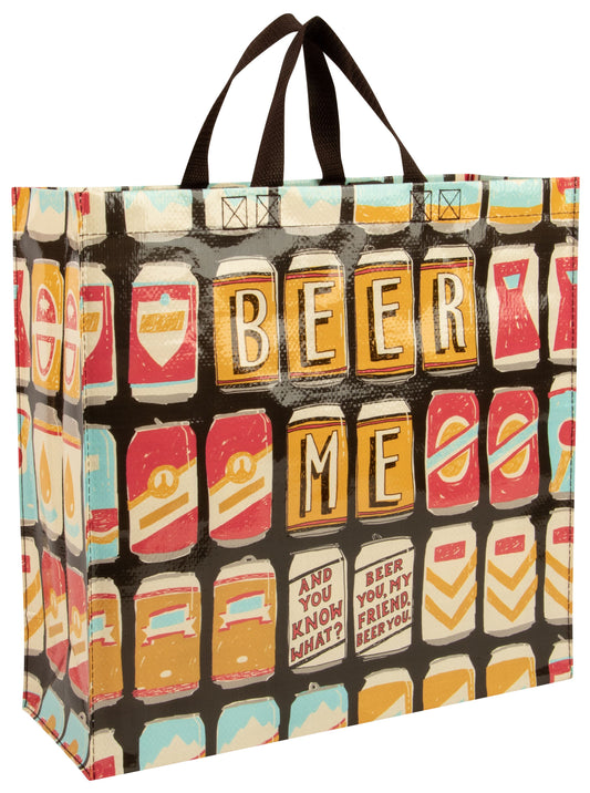 Beer Me - Shopper Tote - 15"h x 16"w x 6"d - Made From 95% Post Consumer Material