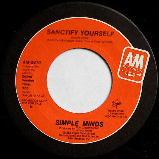 Simple Minds - Sanctify Yourself / Sanctify Yourself