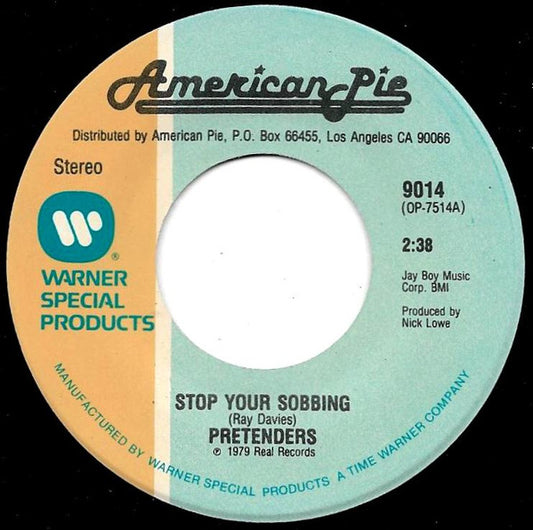 Pretenders ‎– Stop Your Sobbing / Talk Of The Town New & Mint