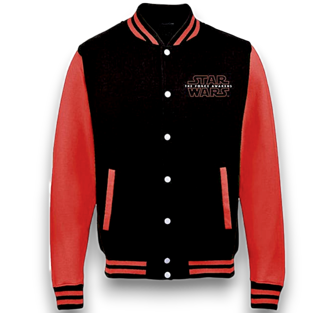 Star Wars - Black & Red Varsity Sweatshirt Jacket Imported Rock Off UK