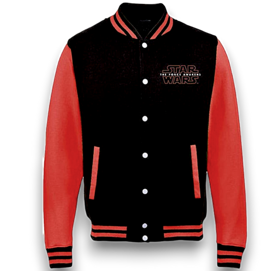 Star Wars - Black & Red Varsity Sweatshirt Jacket Imported Rock Off UK