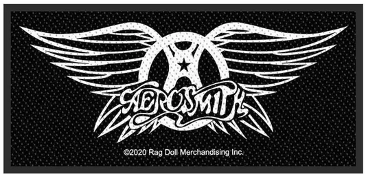 Aerosmith - Logo - Rectangular Standard Sew-On Woven Patch Rock Off UK