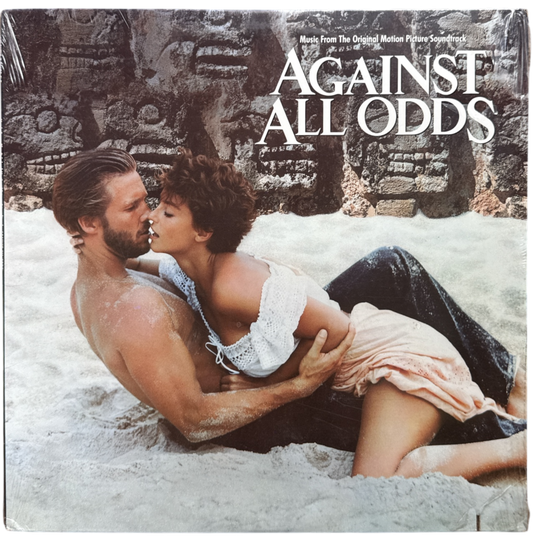 Album cover for 'Against All Odds' featuring a couple embracing in water.