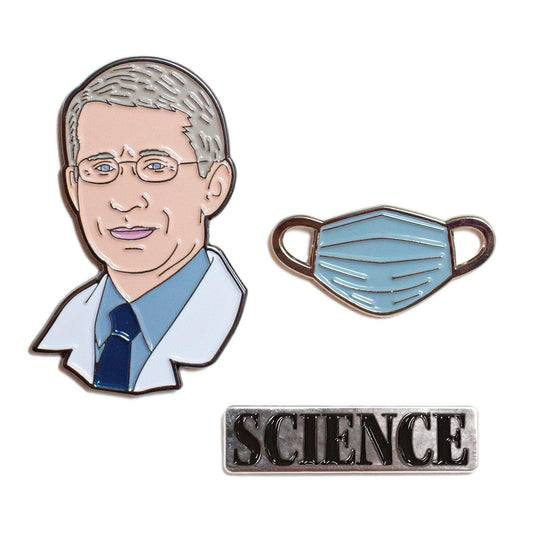 🩺 Dr. Anthony Fauci - Enamel Pin Set of 3 - From Unemployed Philosopher's Guild 🩺