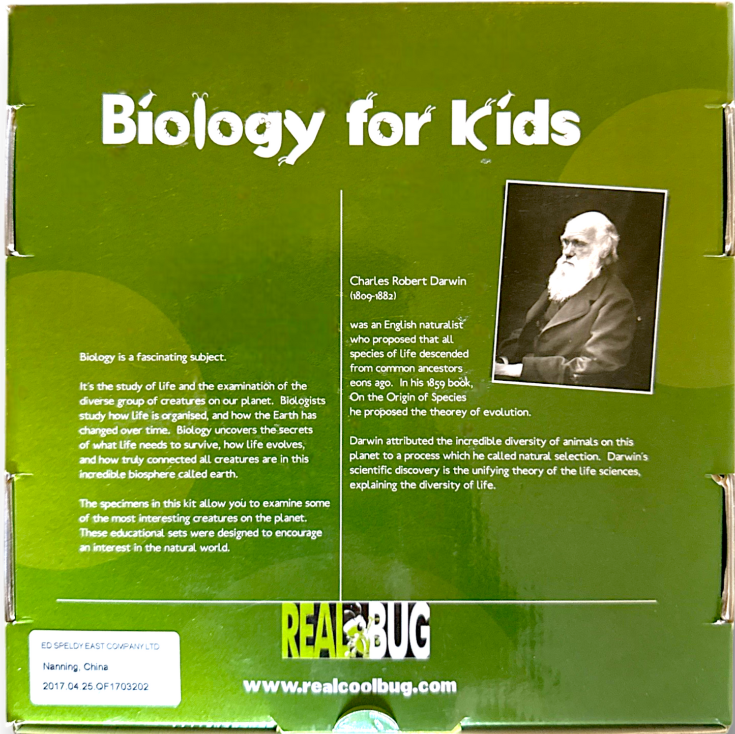 Biology for Kids - Butterfly 4-Piece Specimen Collection Ethically Sourced New & Boxed