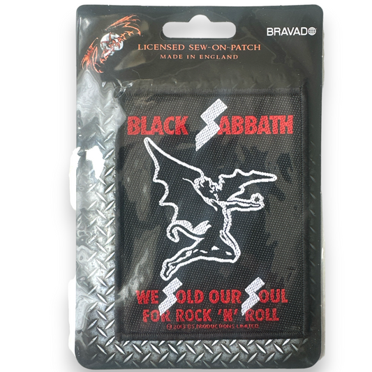 Back Sabbath - Patch We Sold Our Souls For Rock N" Roll  (New & Sealed)