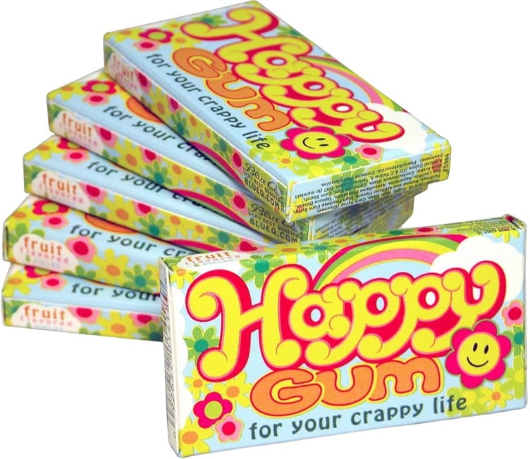 Funny Gum - Happy - 6-Pack