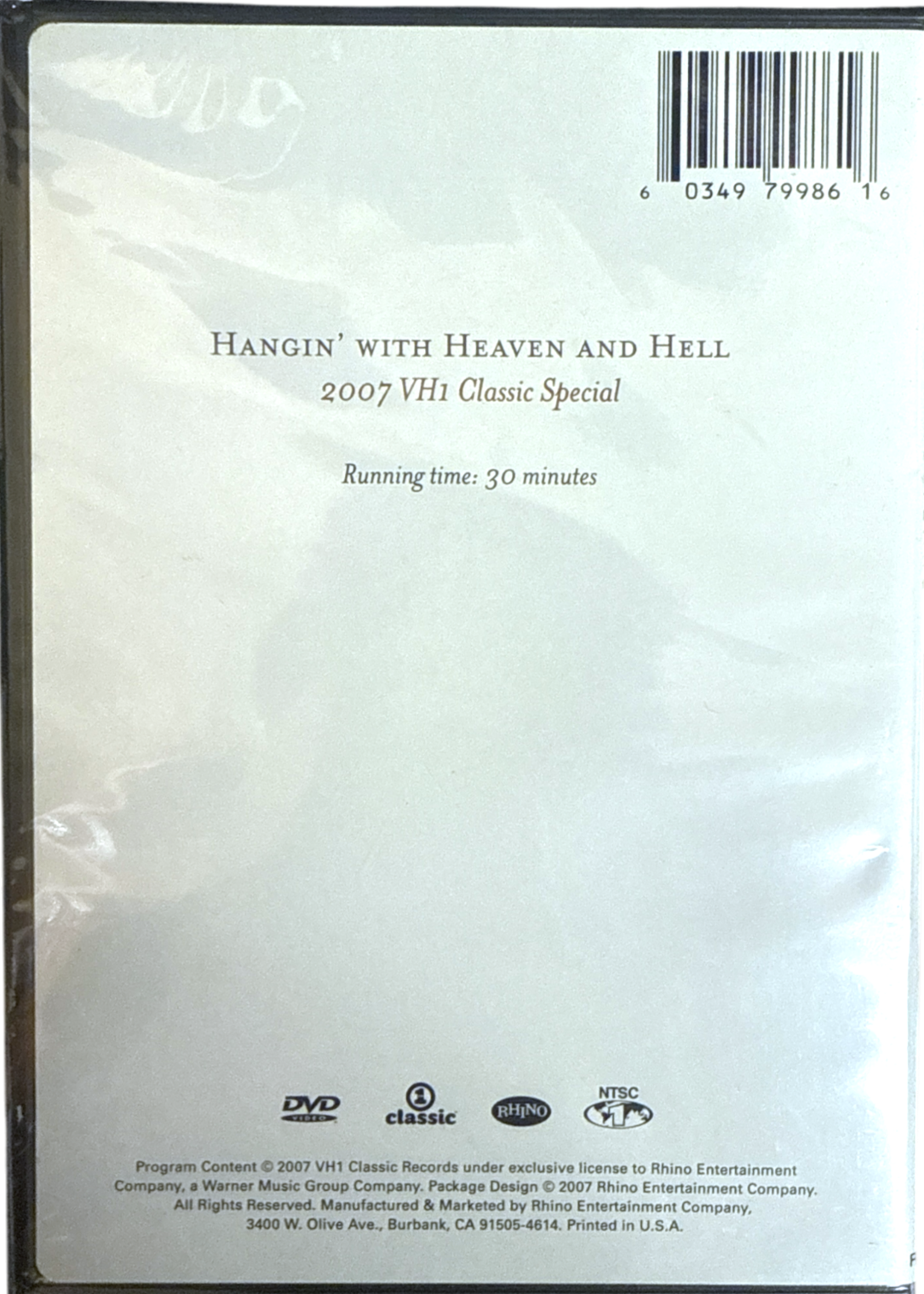 Black Sabbath Hangin' With Heaven & Hell - The Dio Years DVD (New & Sealed)