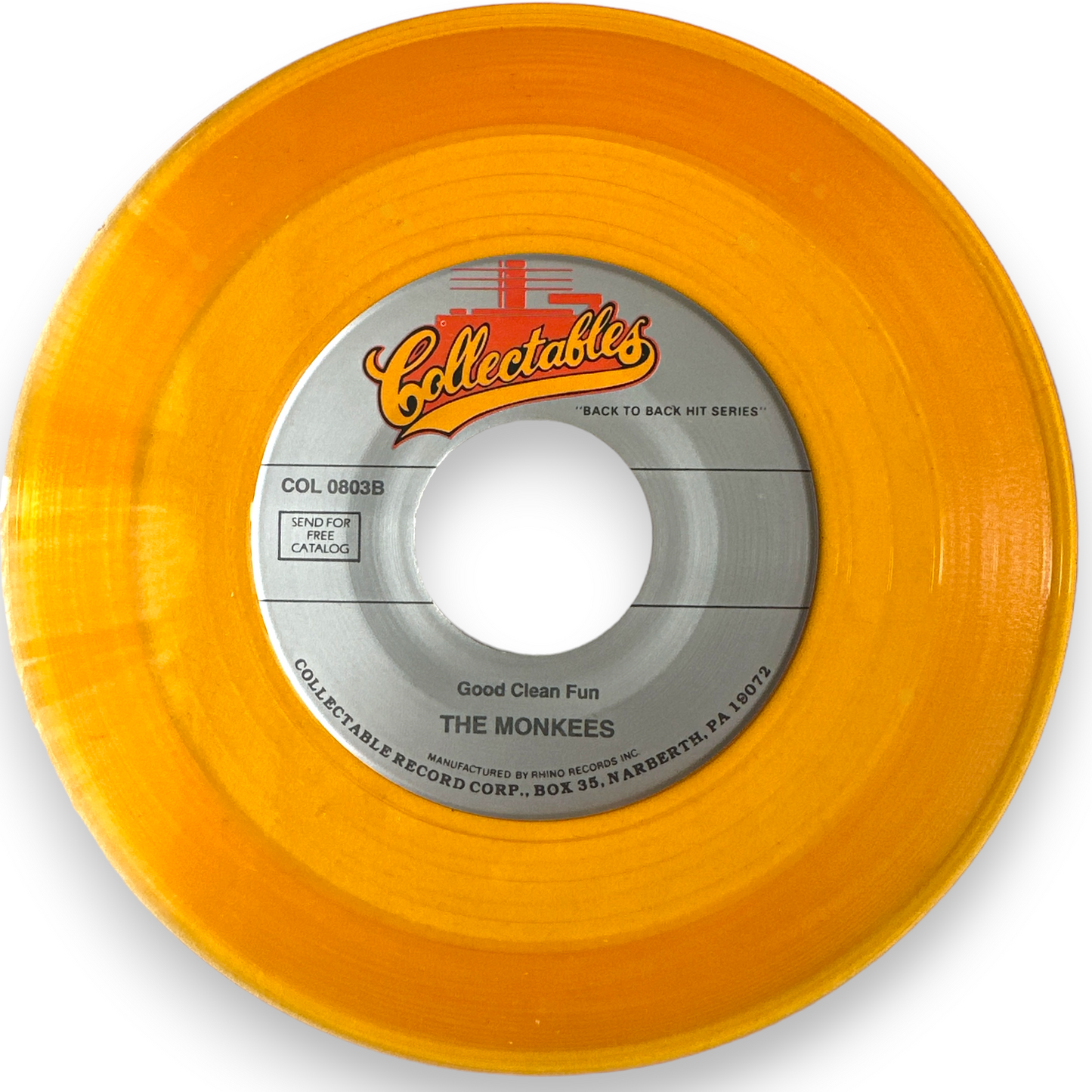 The Monkees - Every Step Of The Way /(I'll) Love You Forever - 7" Single-Rare Yellow Clear Virgin Vinyl (New)