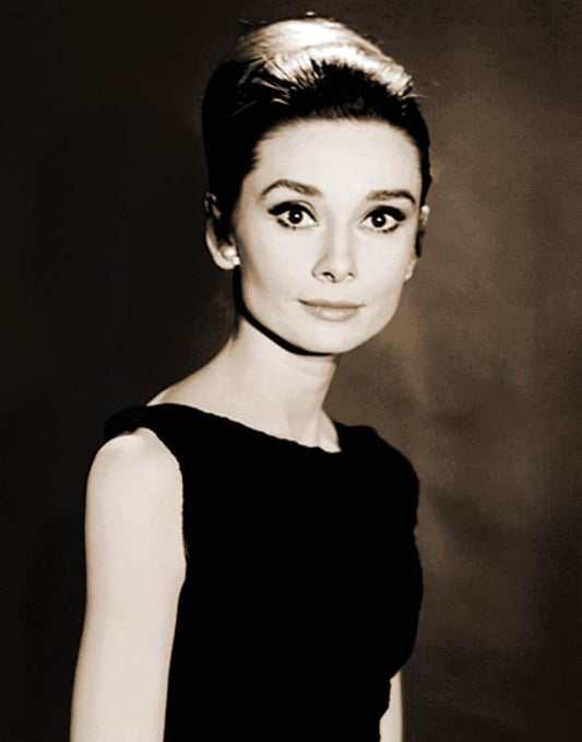 Audrey Hepburn - Black Dress - 11" x 14" Print