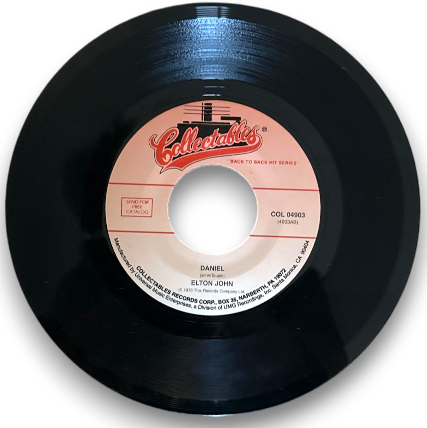 Elton John - Tiny Dancer / Daniel - 7" 45 rpm [Back-To-Back Hits] (Brand New & Mint)