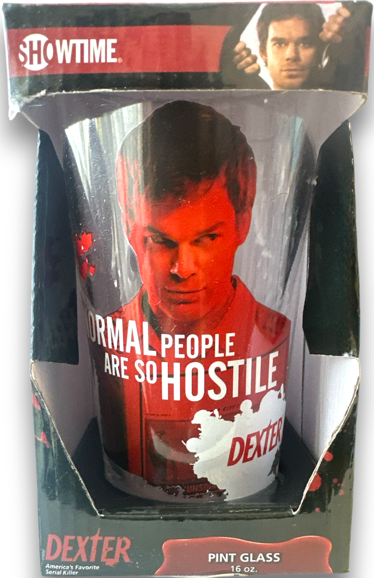 Dexter - Normal People - 16 oz. Boxed Pint Glass From The TV Show Dexter
