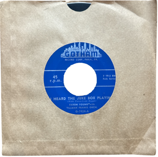 Faron Young, Tillman Franks Orchestra–  Heard The Juke Box Playing / I’m A Free Man Now (NEW)
